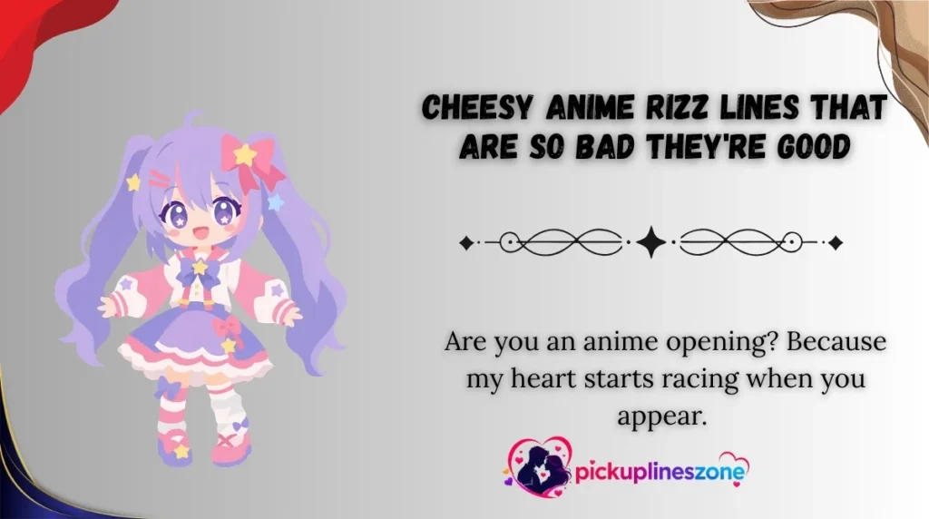 Cheesy Anime Rizz Lines That Are So Bad They're Good