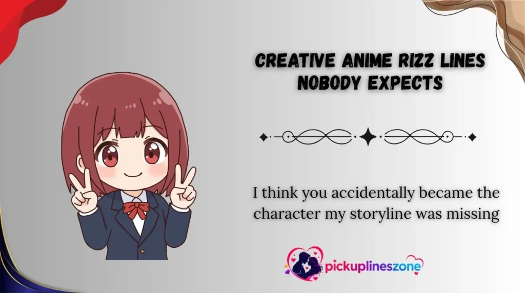 Creative Anime Rizz Lines Nobody Expects