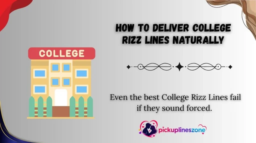 How to Deliver College Rizz Lines Naturally