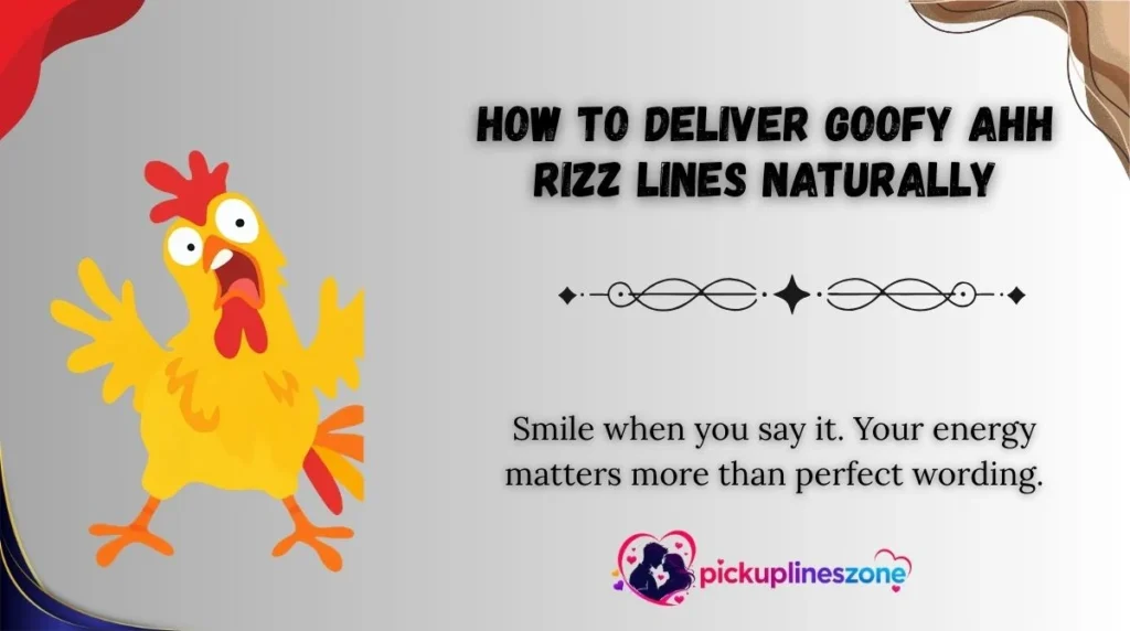 How to Deliver Goofy Ahh Rizz Lines Naturally
