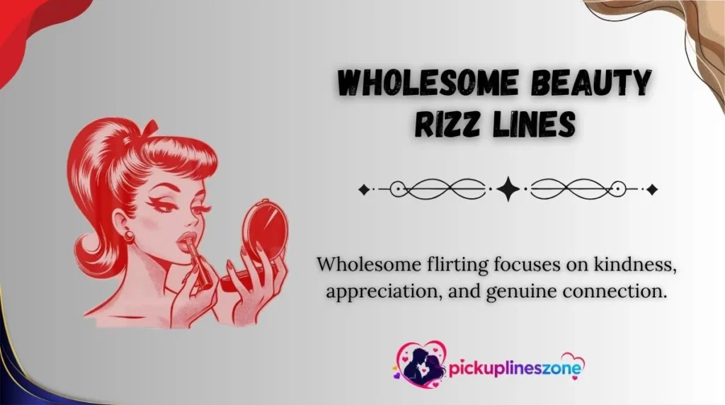 Wholesome Beauty Rizz Lines