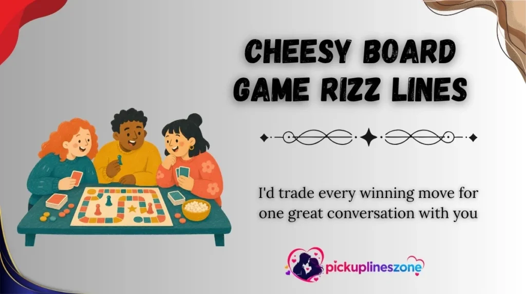 Cheesy Board Game Rizz Lines
