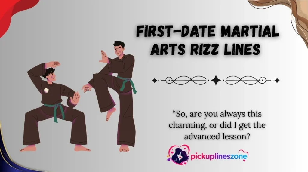  First-Date Martial Arts Rizz Lines
