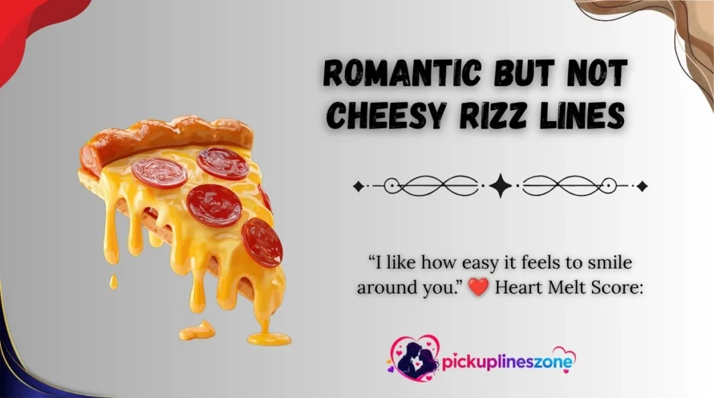 Romantic but Not Cheesy Rizz Lines