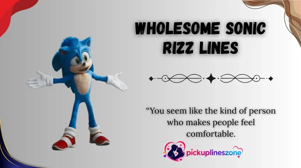 Wholesome Sonic Rizz Lines