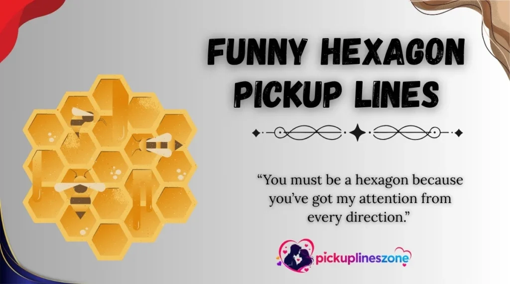 Funny Hexagon Pickup Lines