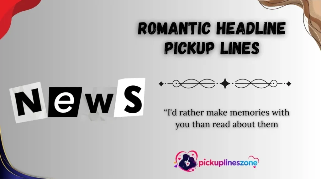 Romantic Headline Pickup Lines